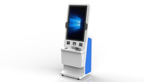 Windows & Android Bệnh viện tự kiểm tra trong Kiosk Thẻ thanh toán Máy tự phục vụ với máy quét mã QR