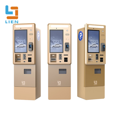 Thiết kế mới 21,5 inch lạnh cán thép tấm kim loại màn hình cảm ứng màn hình màn hình quét mã vạch card reader tùy chỉnh bãi đậu xe thanh toán kiosk