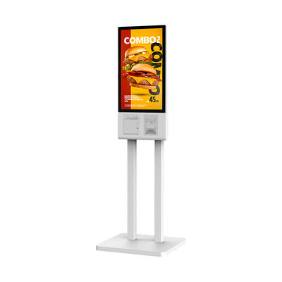 Self Ordering Kiosk with Touchscreen and QR Code Scanner Streamline Retail Checkout Process