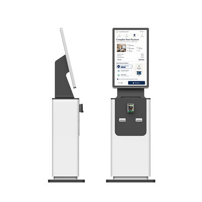 24/7 tự phục vụ hóa đơn thanh toán Kiosk với biên lai in QR Reader Tiền mặt được chấp nhận