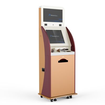 Màn hình cảm ứng đứng miễn phí Bệnh viện Phòng thí nghiệm tự in Kiosk 19 inch